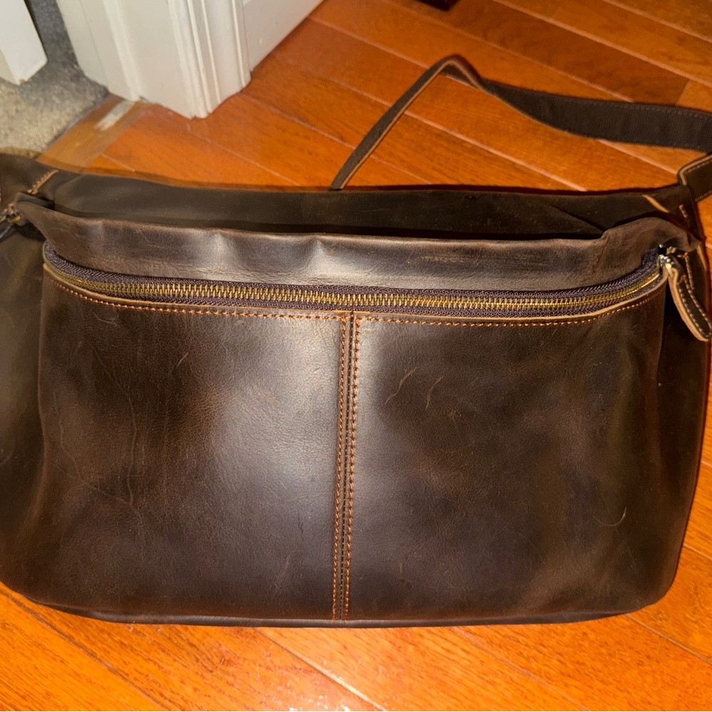 Brown Leather Sling Bag - Picture 2 of 10